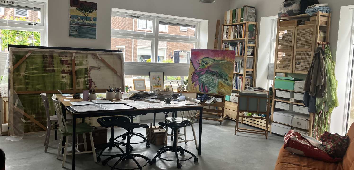 Foto van het atelier van Hanna van Doornum