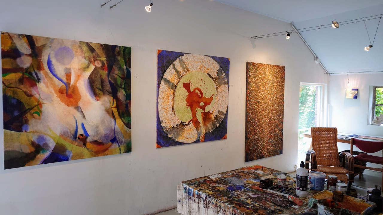 Foto van atelier van Henrie Vogel
