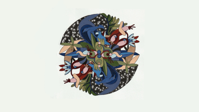  Mandala sterrennacht Ellen van der Schaaf Artistique